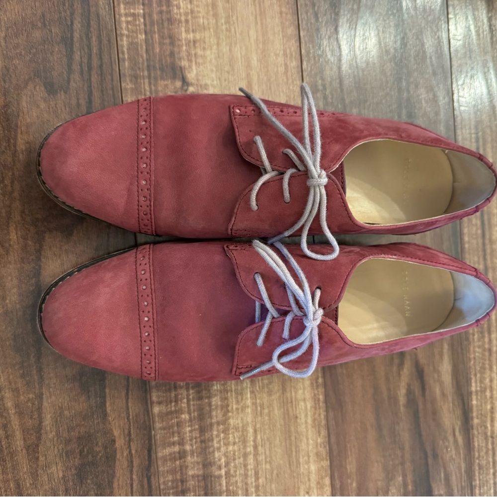 Cole Haan Elegant Burgundy Suede Women’s Shoes
